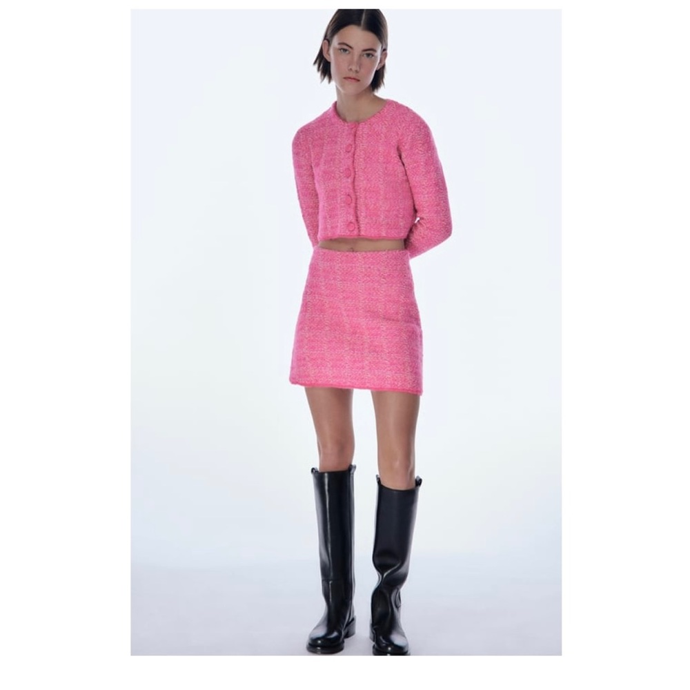 Zara mini skirt in Pink.